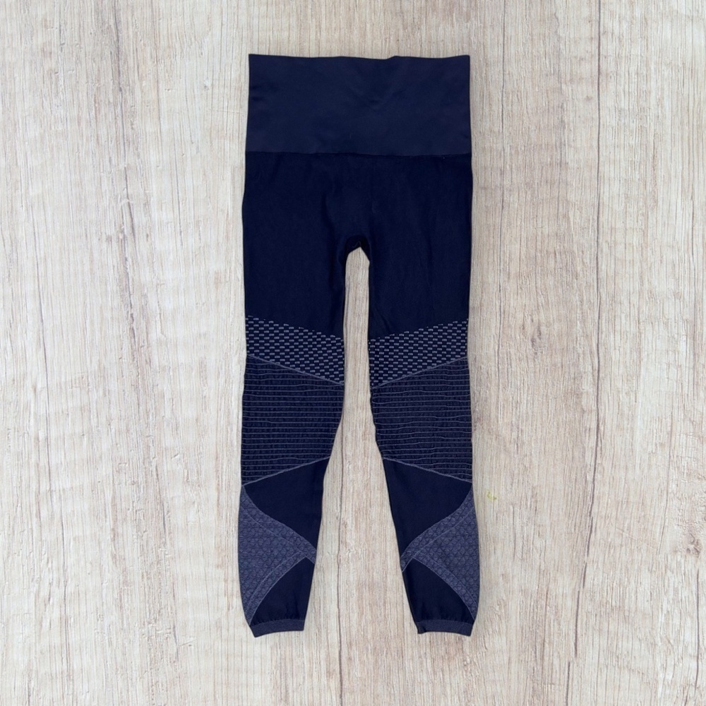 SPANX Women's Look At Me Now Seamless Moto Leggings Size XL Black